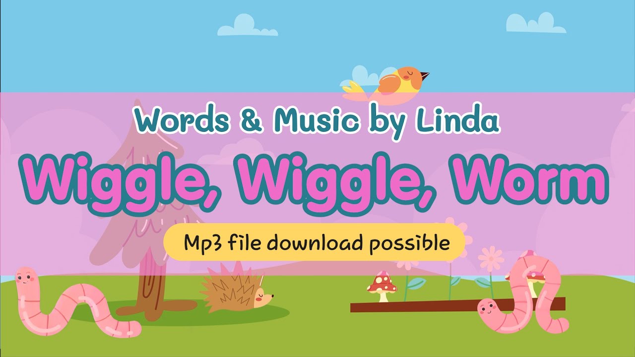Wiggle Wiggle Worm #warmup  #copyrightfreemusic #mp3files  #kidssong  #lindatv #playsongs #wiggle