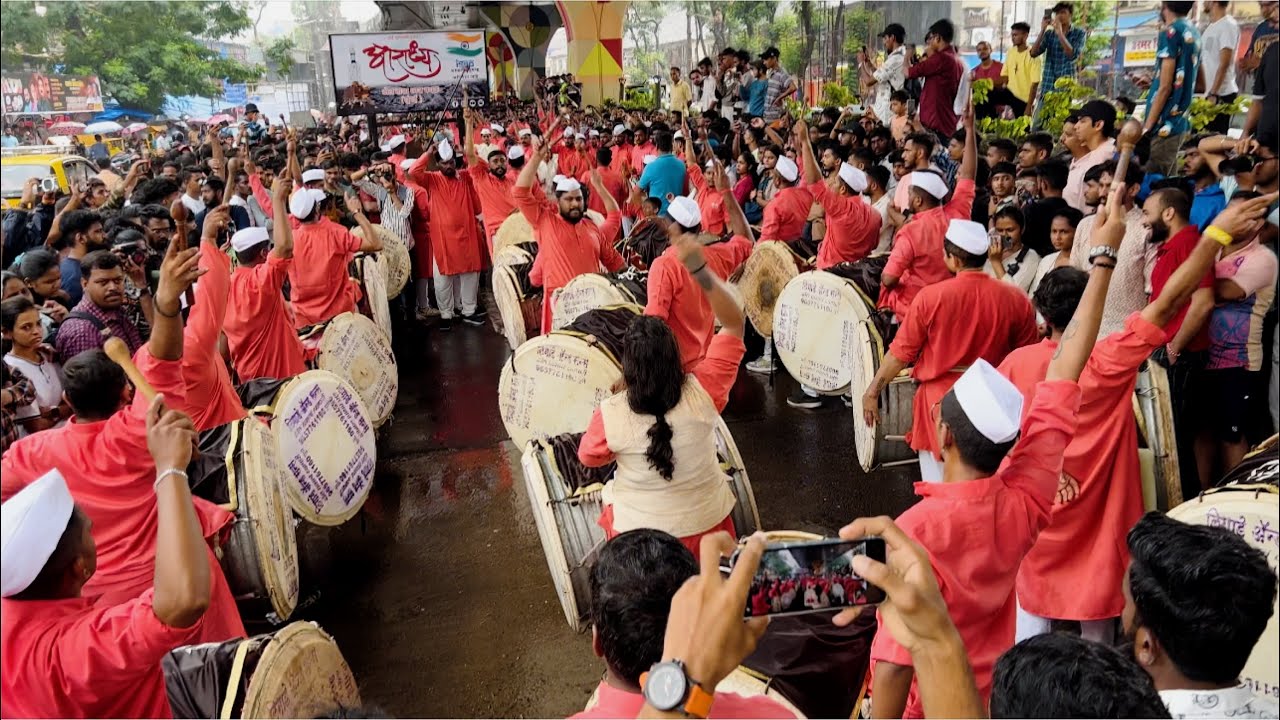 Kadak Performance 🔥| Aaradhya Dhol Tasha Pathak, Mumbai | Kalachowki Cha Mahaganpati Aagman 2023