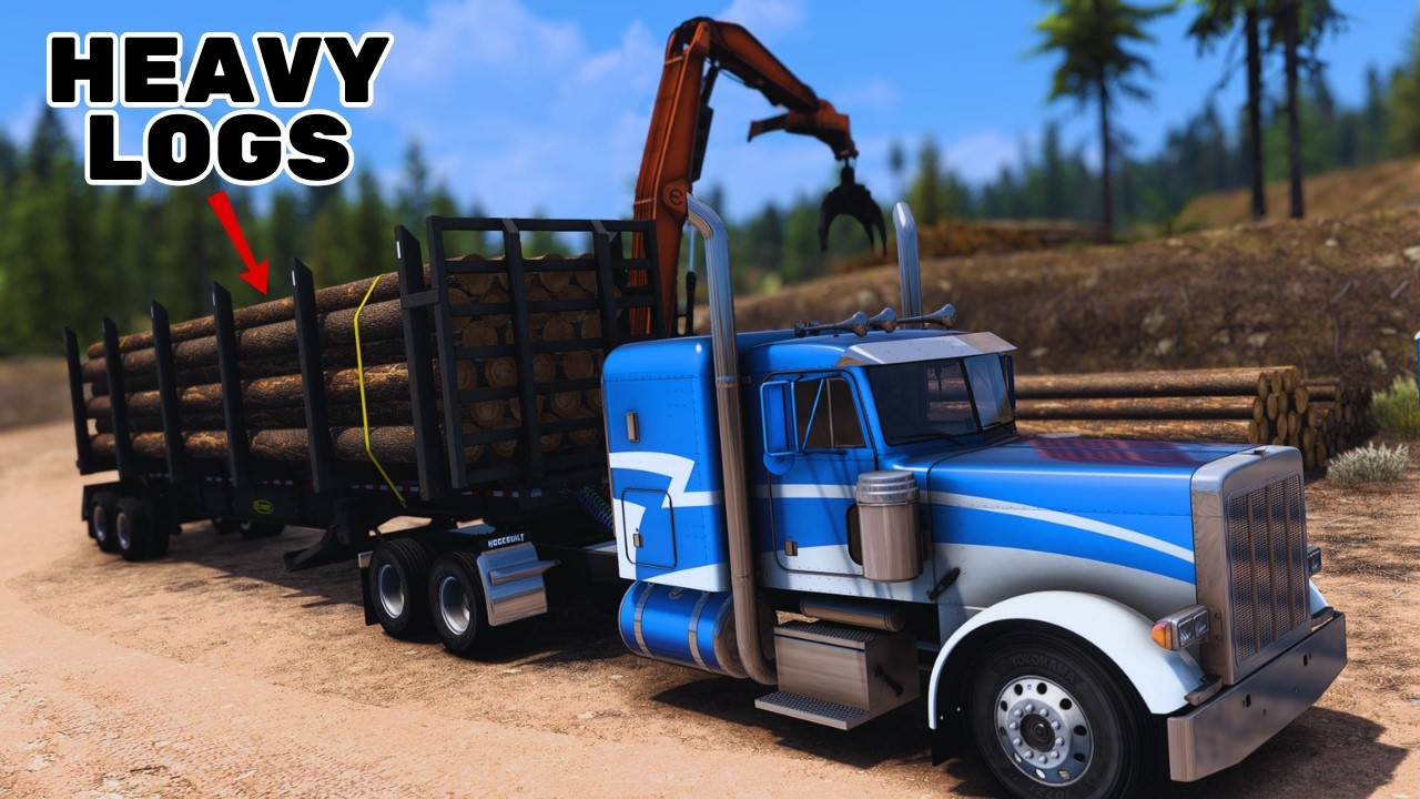 44,100 lb Logging Run Through Oregon! | Pete Glider | ATS 1.58