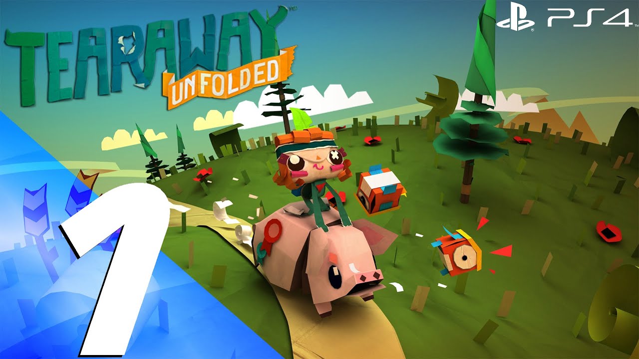 Tearaway Unfolded (PS4) - Walkthrough Part 1 - Prologue & Customization