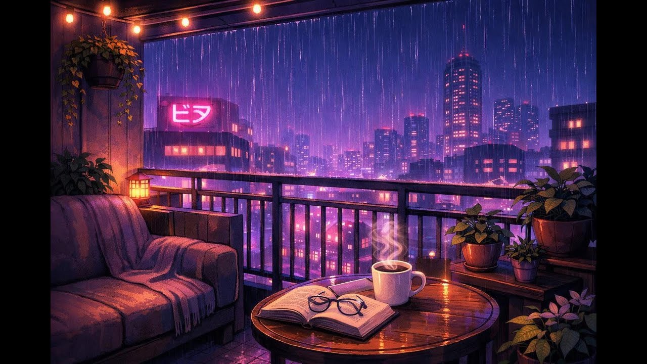 Rainy Night 🌙 Lofi mix for Work & Relaxation📚