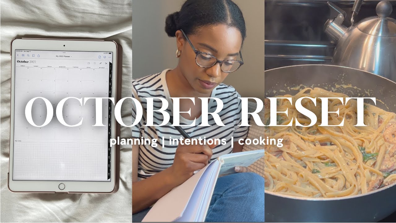 MONTHLY RESET | Intentions, Digital Planning, Cooking, Makeup Brush Cleaning Routine