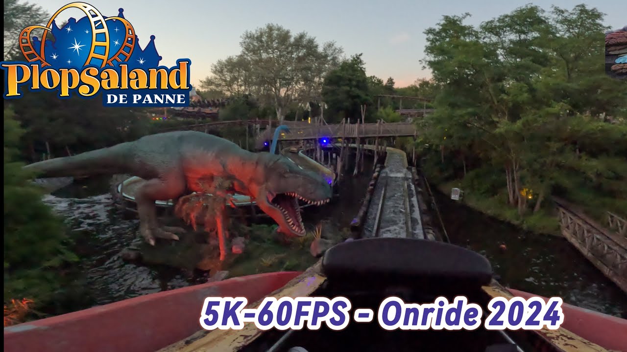 [5K-60FPS] - DinoSplash (Onride 2024) - Plopsaland de Panne