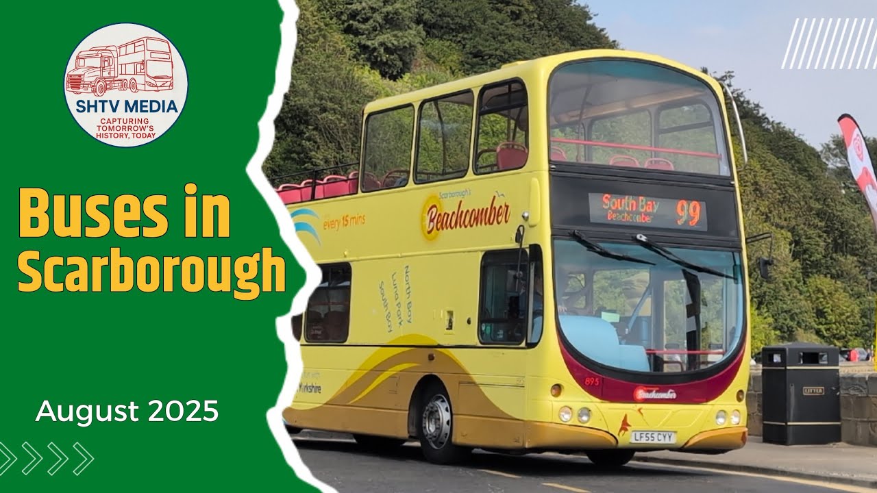 🚌 Scarborough Bus Spotting | Service Buses & Seafront Open-Tops – August 2025