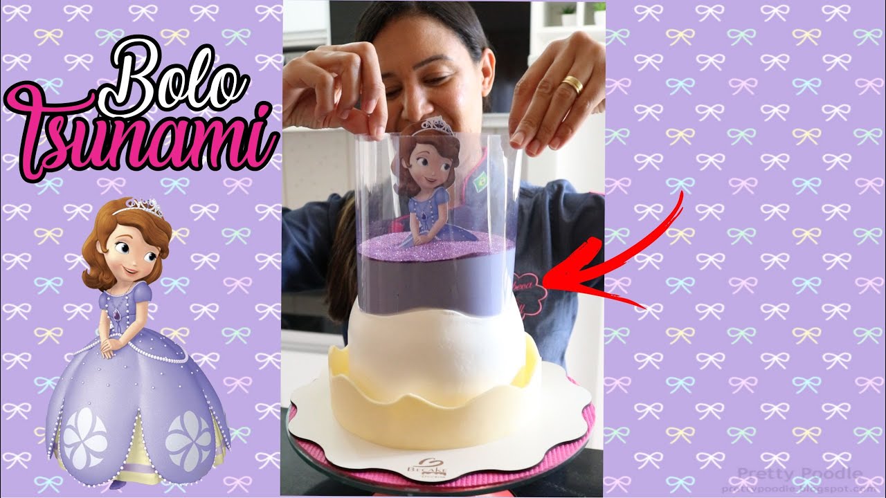 BOLO TSUNAMI DA PRINCESA SOFIA | PULL ME UP CHARACTER CAKE |  मुझे ऊपर खींचो चरित्र केक- Rebeca Poll