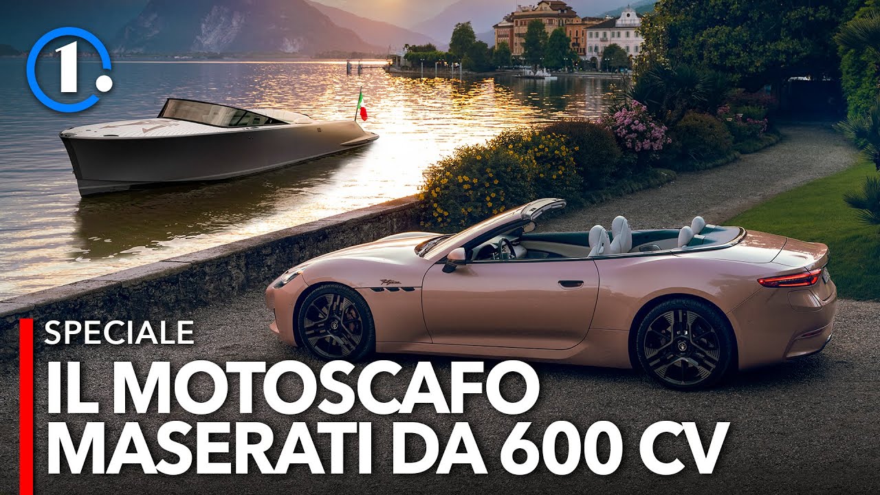A bordo del motoscafo MASERATI da 600 CV, il “Tridente” 🔱