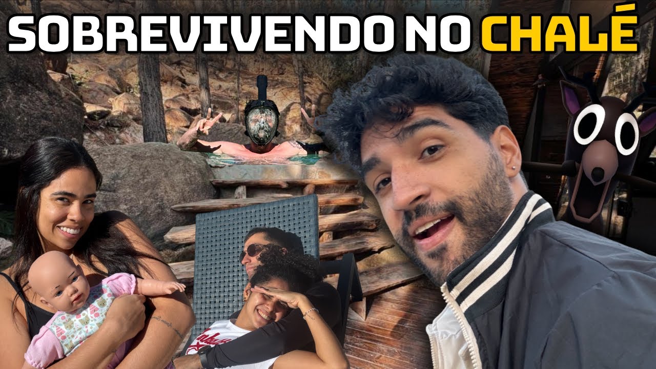24 HORAS no CHALÉ com a FAMÍLIA - Sobrevivendo na FLORESTA | Vlog