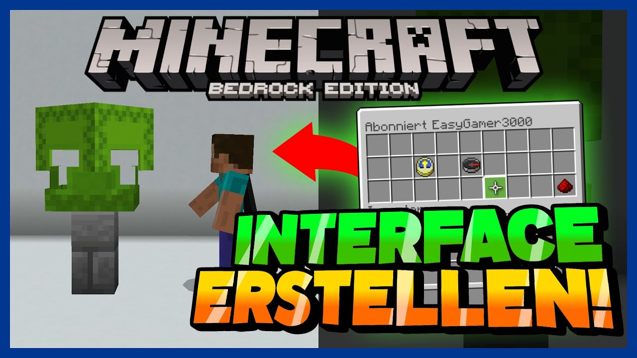 Eigenes Interface wie auf Servern erstellen! 😲 - Minecraft Bedrock Tutorial
