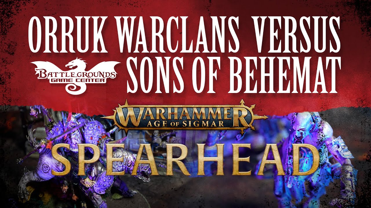 Age of Sigmar: Spearhead Battle Report &mdash; Оррукские боевые кланы против Сынов Бегемата