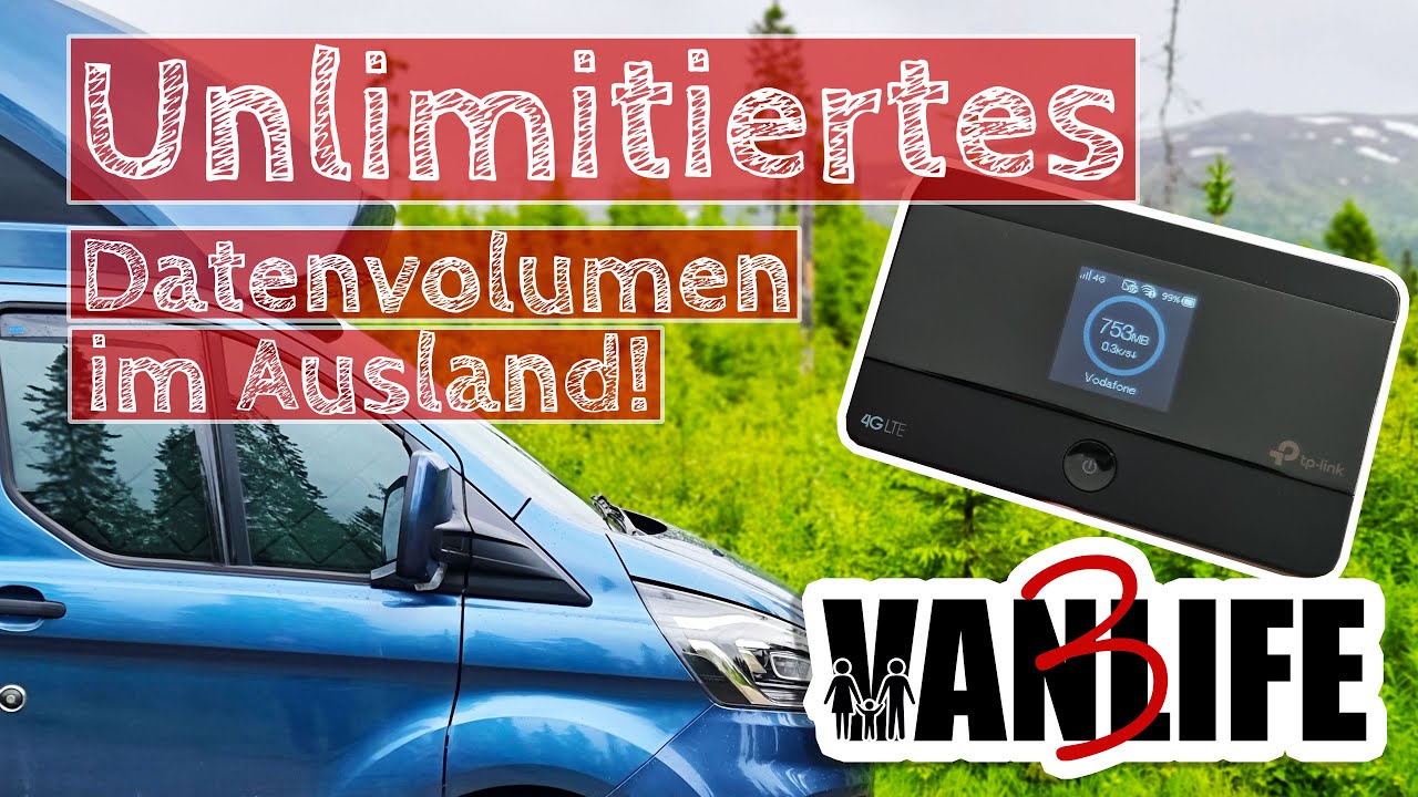 Internet im Camper mit fast unbegrenztem Datenvolumen auch im Ausland nutzen?