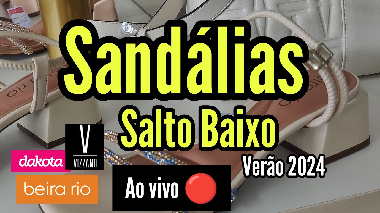 SANDÁLIAS SALTO BAIXO! BEIRA-RIO CALÇADOS | DAKOTA CALÇADOS | 🌸 NOVIDADES VERÃO 2024