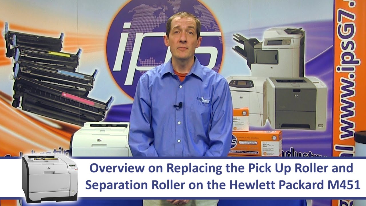 HP M451 - Replacing the Pick Up Roller & Separation Roller