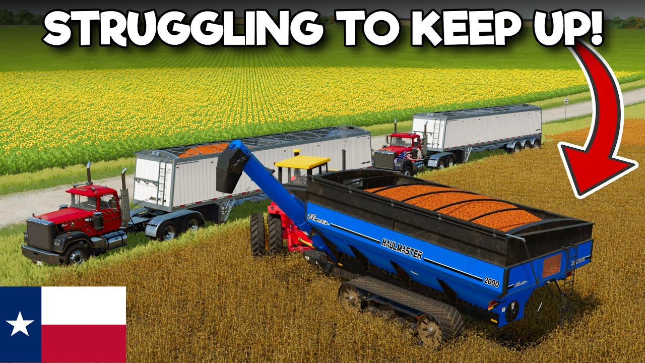 EVEN THE BIG KIT CAN'T KEEP UP! | BIG FLATS TEXAS - Farming Simulator 22 - Episode 3