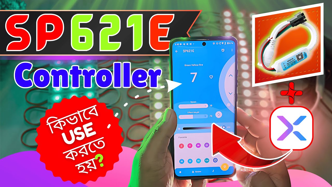 Pixel LED Controller SP621E কিভাবে ব্যবহার করবেন | SP621E মিনি কন্ট্রোলার | Bluetooth Controller