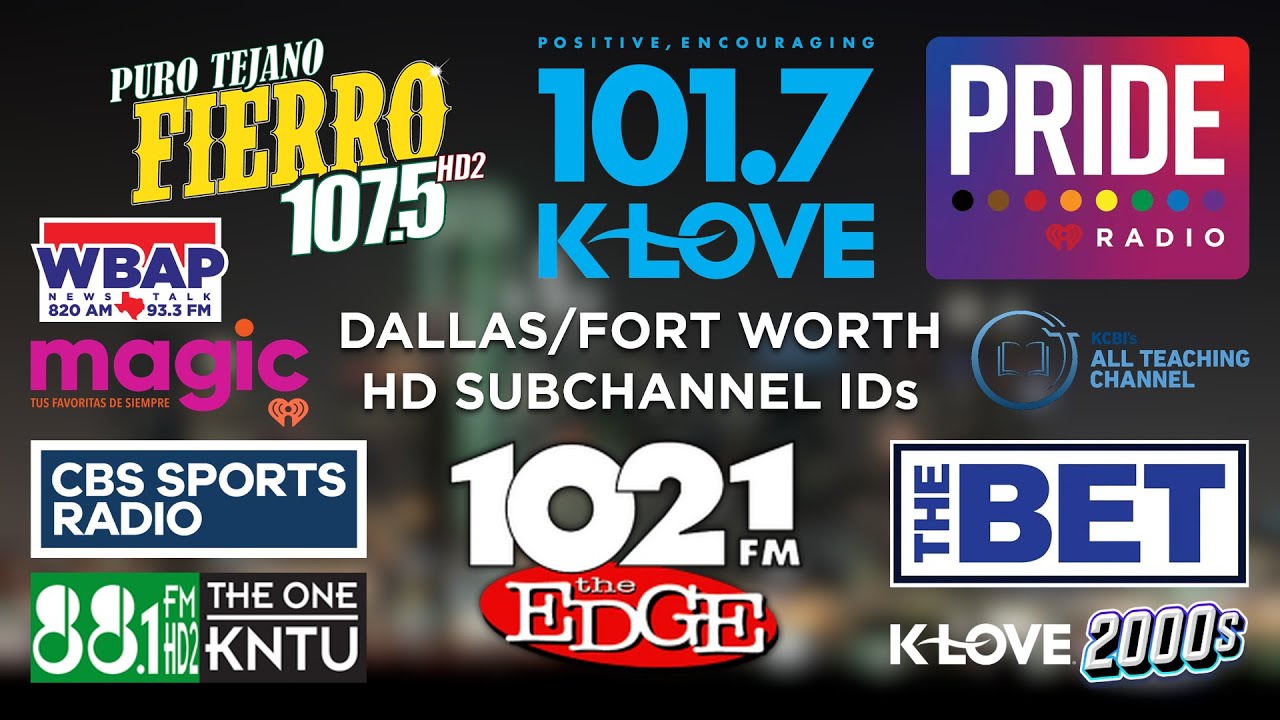 Dallas/Fort Worth HD Subchannel IDs (March 2024)