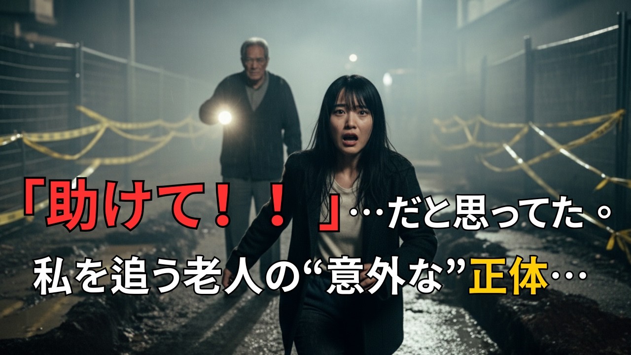 「助けて！！」と叫んだ夜...老人の正体に涙が止まらない.