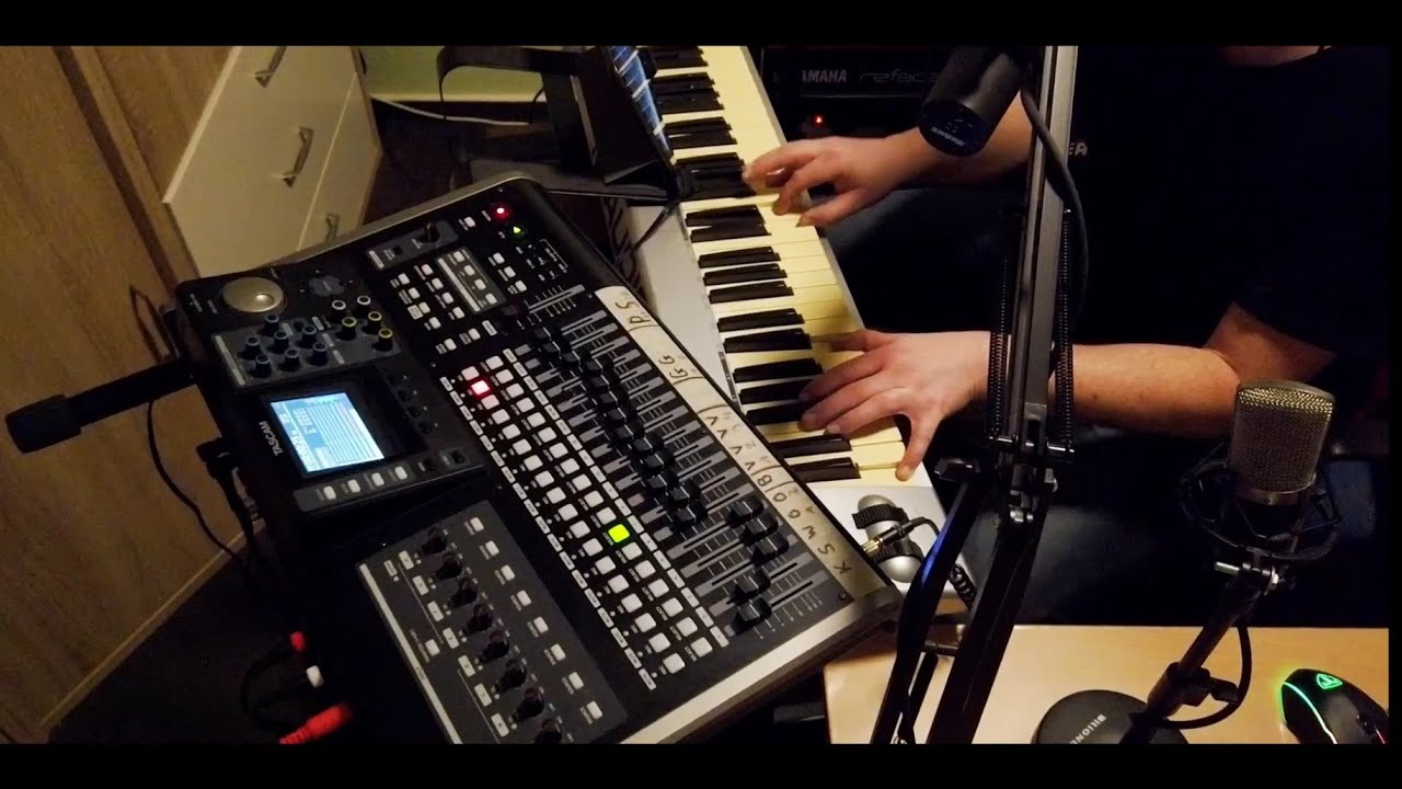 TASCAM DP-24SD - Short & Improvised (tutorial) - Step by Step multitrack recording
