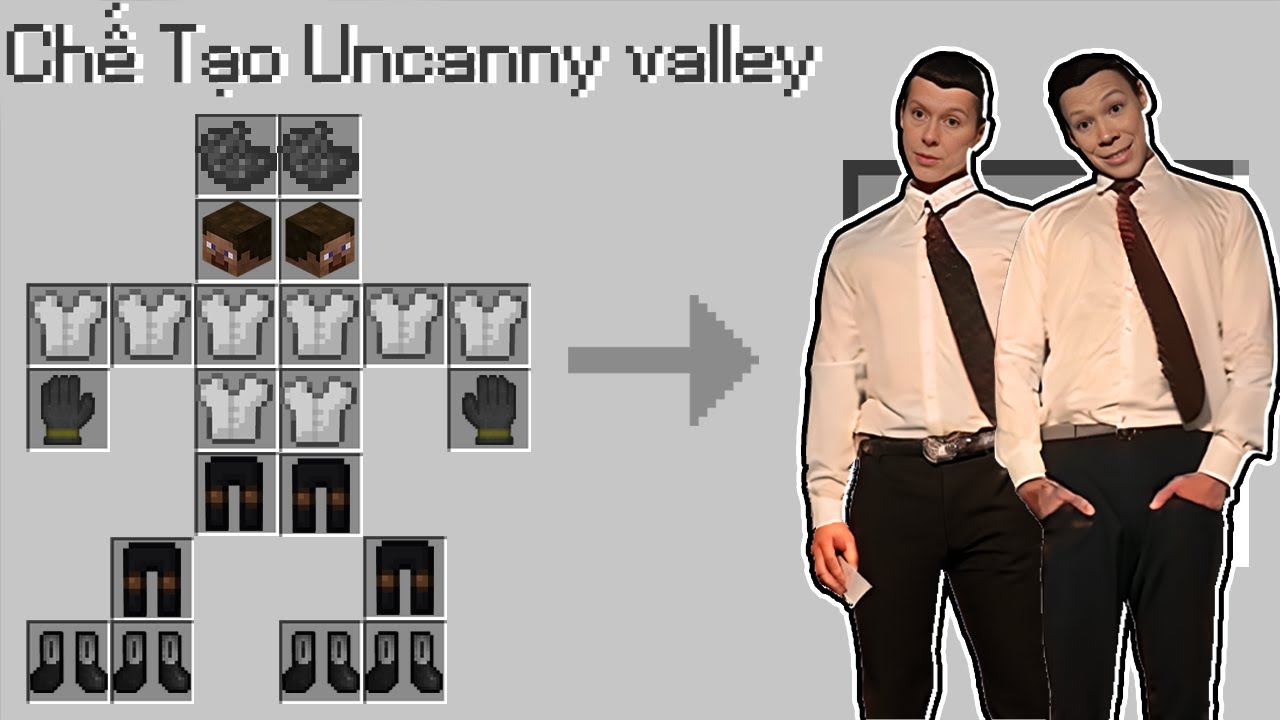 Hachi Tìm Thấy Công Thức Chế Tạo Bộ Giáp Uncanny Valley Trong Minecraft
