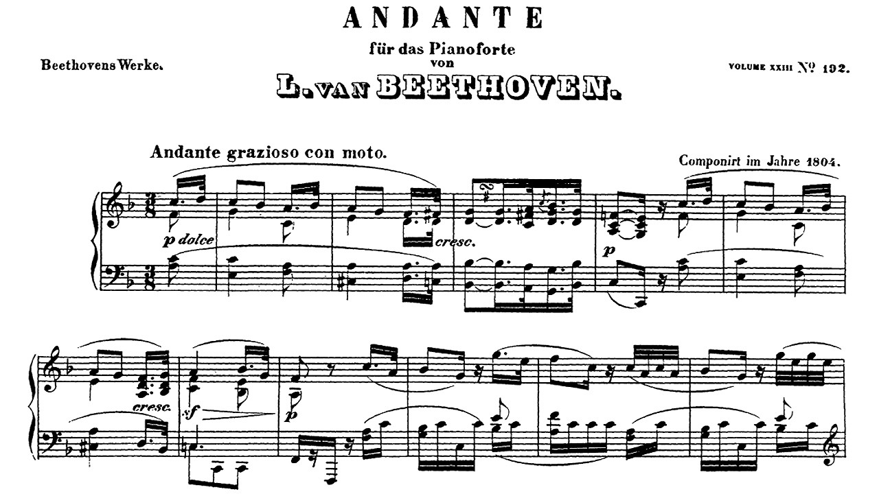 Beethoven / Sarah Beth Briggs: Andante favori in F major, WoO 57 - Live Recording, York UK