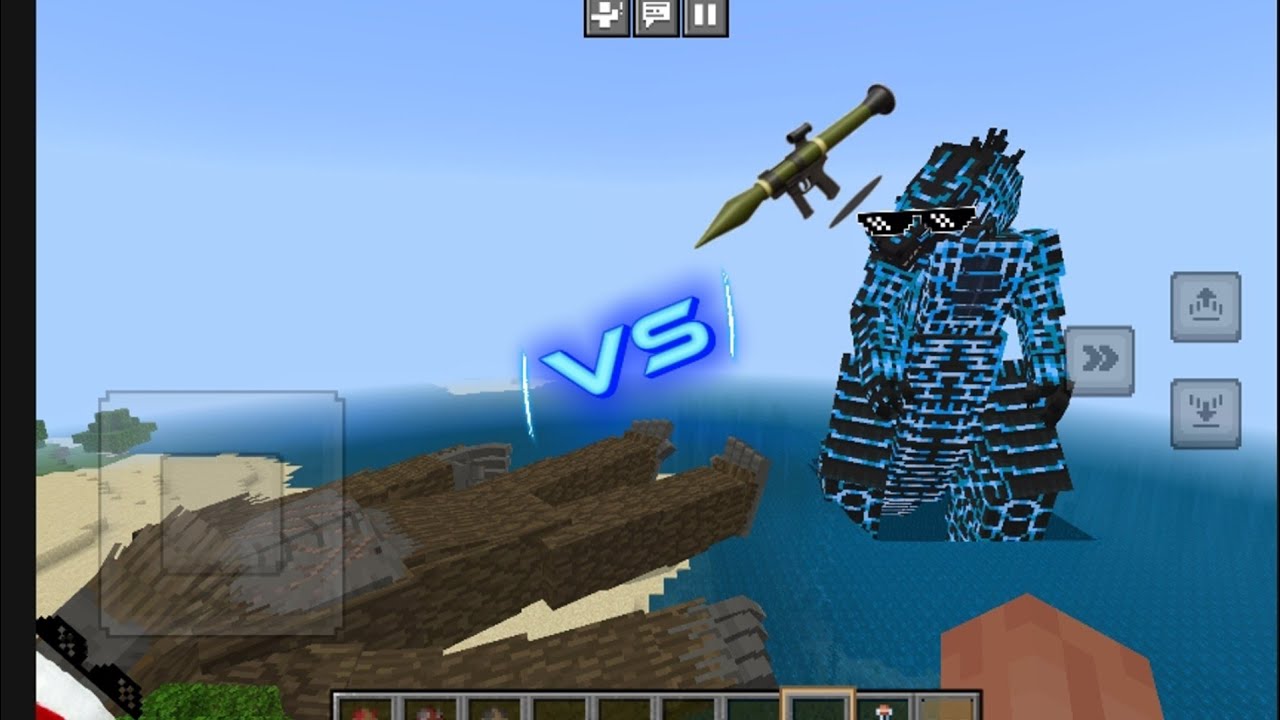 Supercharged Gojira vs King Kong in minecraft!