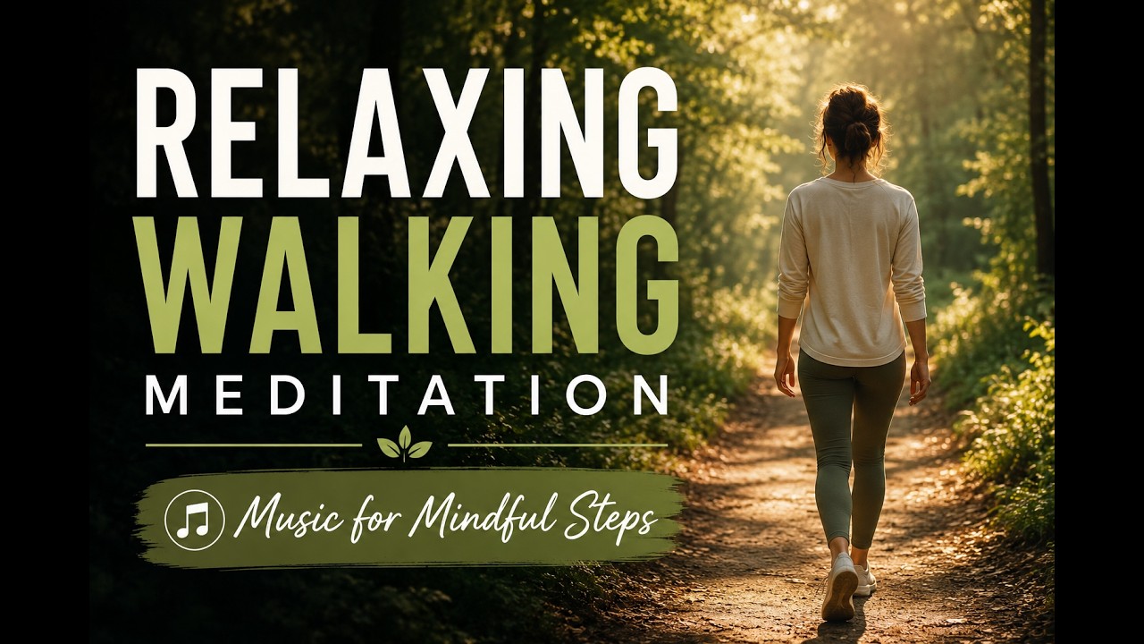 Relaxing Walking Meditation | Music for Mindful Steps #mindfulness #walkingmeditation #meditation