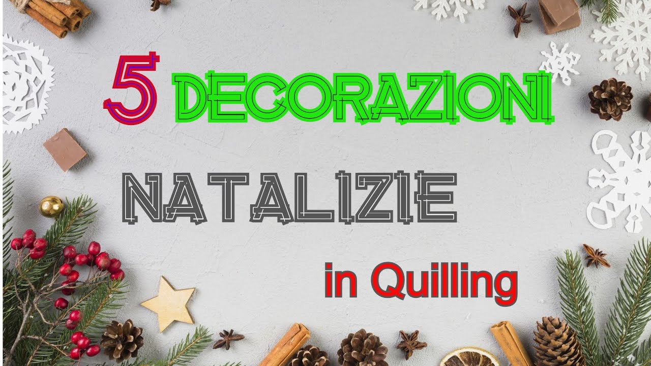 Decorazioni natalizie di carta in Quilling/ DIY Paper Quilling Christmas Decorations/Tutorial.
