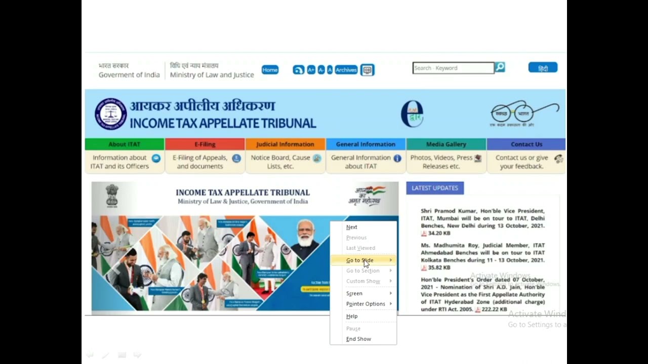 ITAT ONLINE APPEAL FILING PROCESS ON NEW E-FILING PORTAL OF INCOME TAX APPELLATE TRIBUNAL