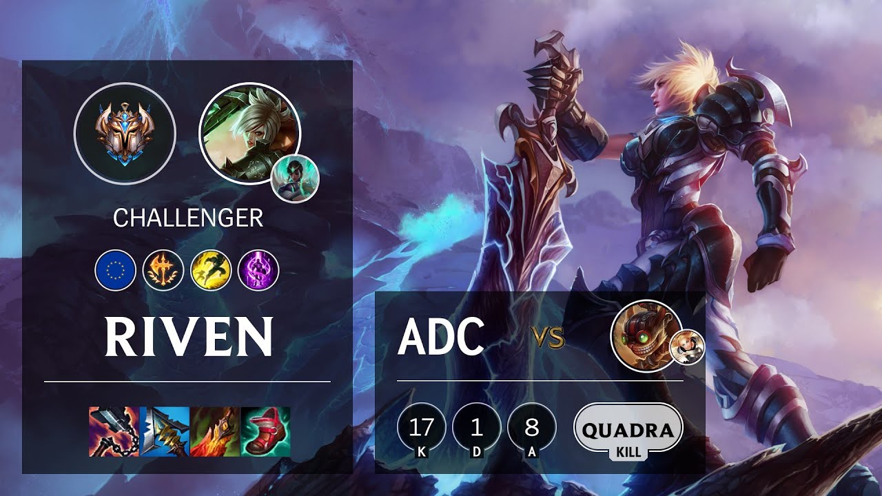 Riven ADC vs Ziggs - EUW Challenger Patch 11.24b
