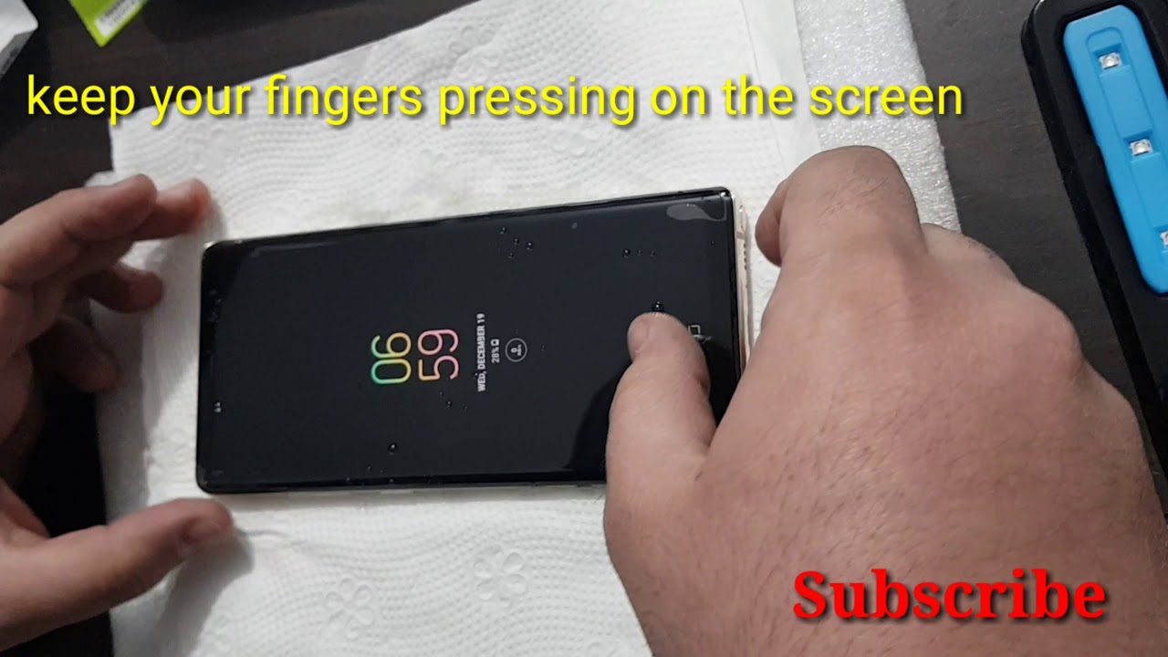 How to install NANO OPTICS CURVED GLASS for GALAXY S8 S8+ S9 S9+ Note8