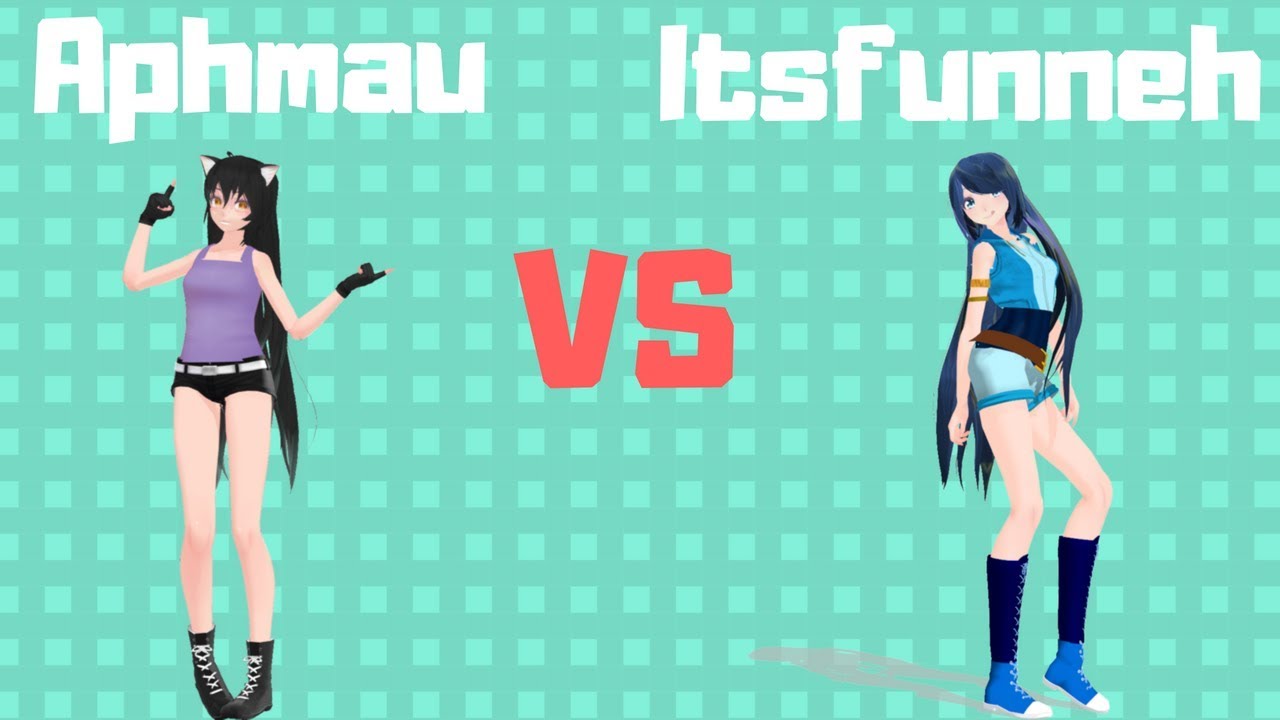 Aphmau VS Itsfunneh Characters Dance Battle