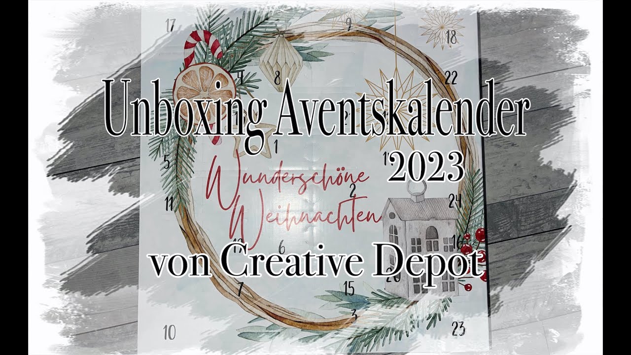 Unboxing Adventskalender 2023 von Creative Depot, Stempel und Stanzen, cardmaking, DIY