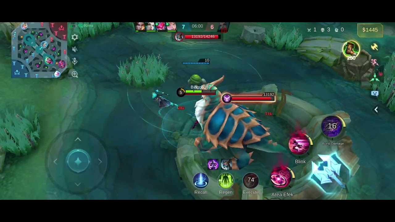 Bermain MOBILE LEGEND dengan Hero Dyrroth