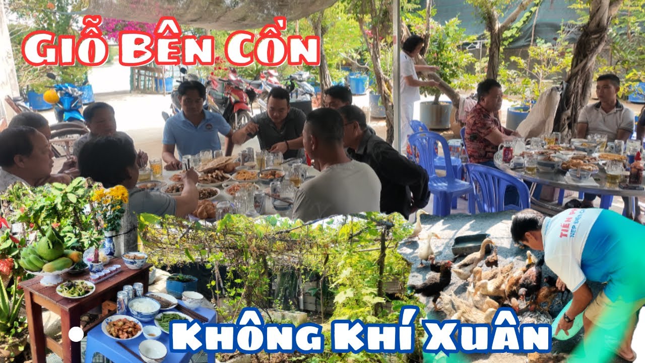 Đi Ăn Đám Giỗ Ở Nhà Vườn Cổ Tích Bình Yên Ở Bên Cồn Tại Bà Rịa Của Cô Chú