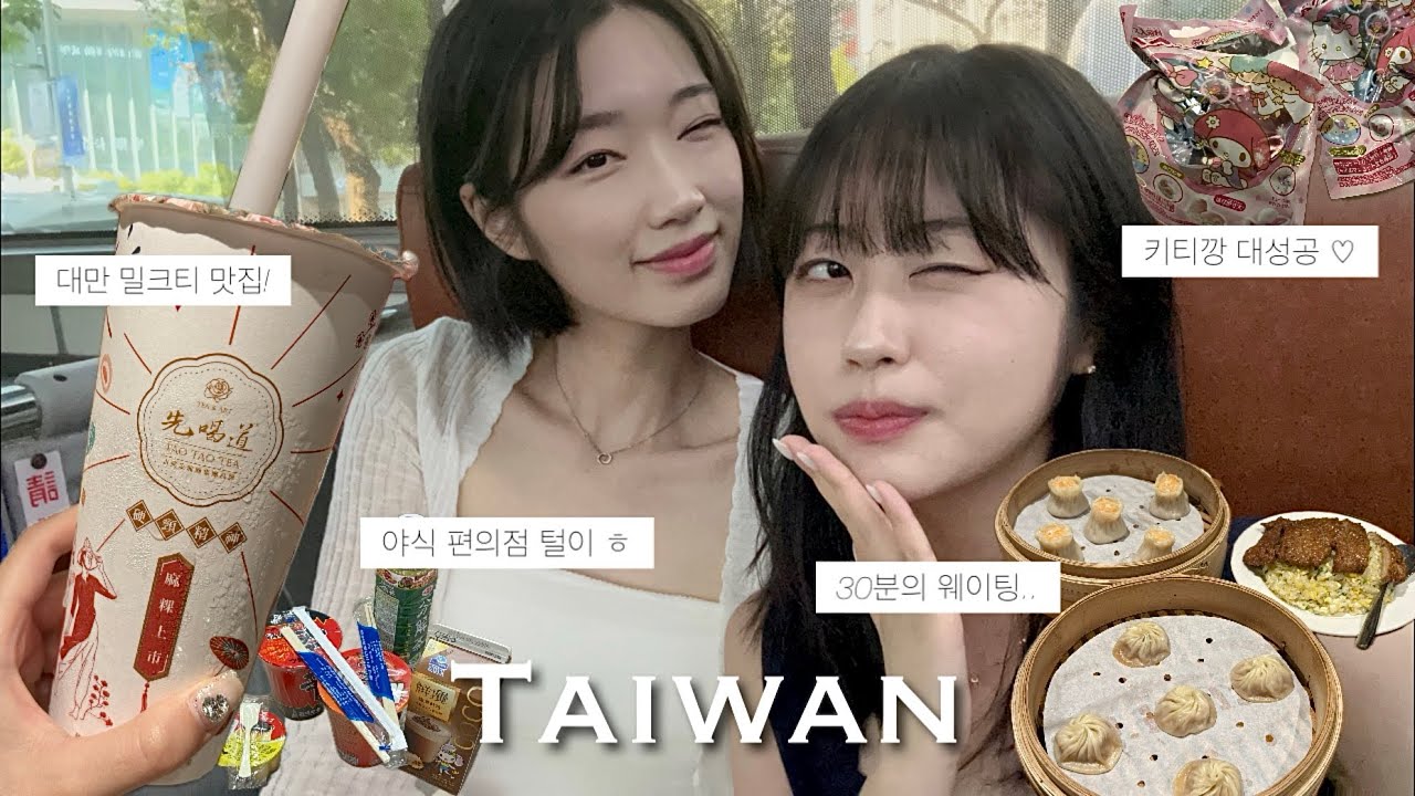 (vlog) 🇹🇼 딘타이펑 먹고 🥟 타이베이 101 전망대.. ✨ | 키티깡으로 마무리한 DAY 1 💗