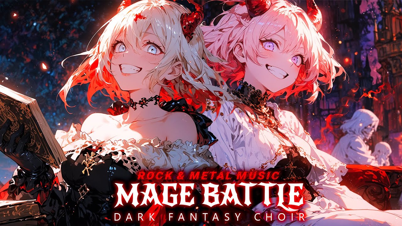 🔥Dark Fantasy Choir x Mage Battle Symphony ⚔️✨ 2 Hours Epic Metal & Rock BGM Music for Work & Study