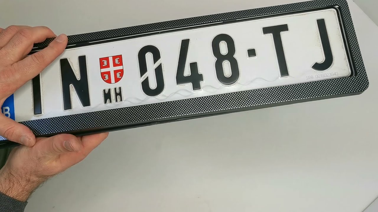Montaža okvira za tablice - Auto Mišel