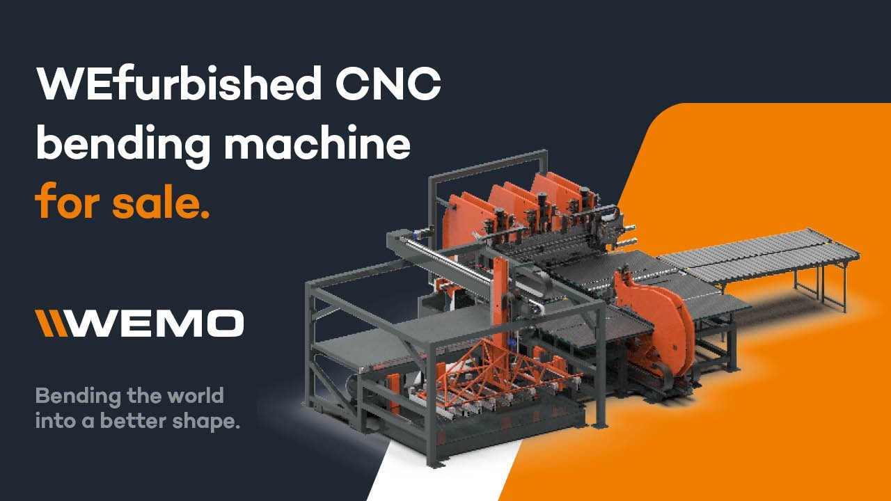 #122 WEMO Special Projects WEfurbished CNC bending line for sale!