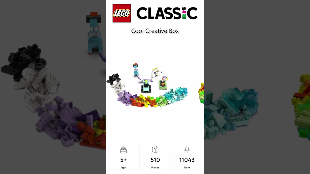 PREVIEW: LEGO CLASSIC, Cool Creative Box, Set 11043, LEGO 2025