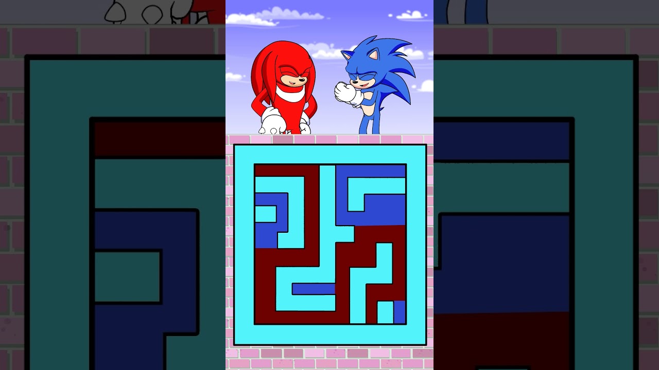 POV Perfect Maze Challenge - Help Poor Sonic ✨ #shorts #rainbowzmultiverse