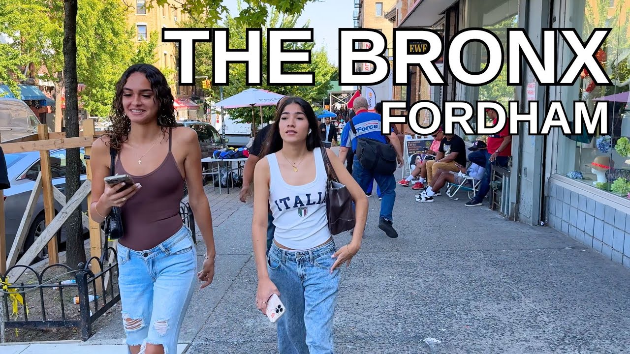 NEW YORK CITY Walking Tour [4K] - THE BRONX - FORDHAM