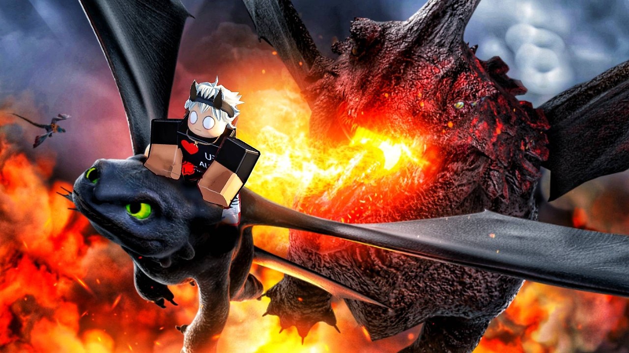 Enfrentei o RED DEATH! Novo Boss Lendário em Como Treinar Seu Dragão no Roblox!