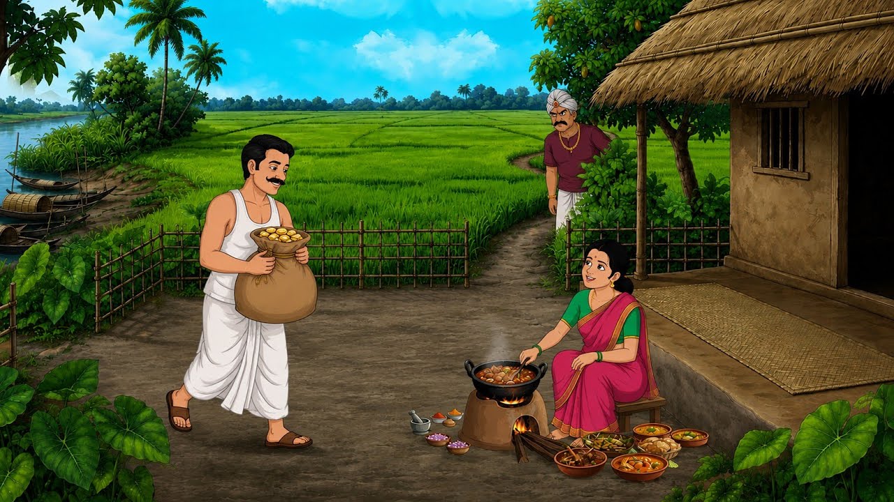 गरीब की ईमानदारी और किस्मत | Hindi Story | Hindi kahani | moral stories | cartoon story