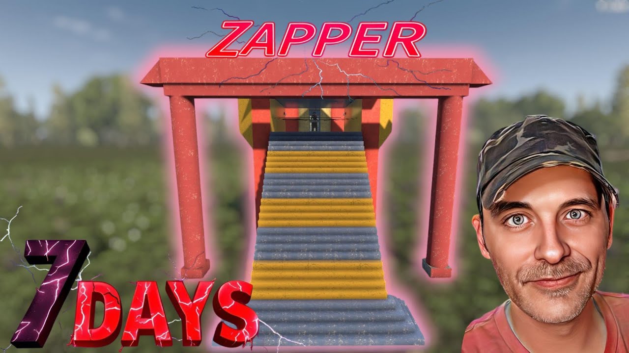 ZAPPER HORDE BASE ~ 7 Days ~ Overpowered Fence Posts