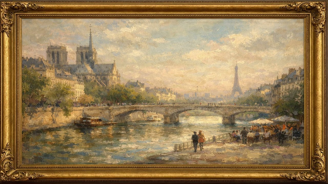 Paris, France | Timeless Impressionist Cityscape | Frame TV Art