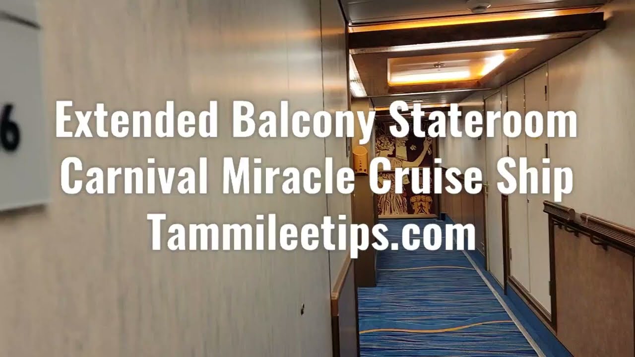 Carnival Miracle Extended Balcony Stateroom
