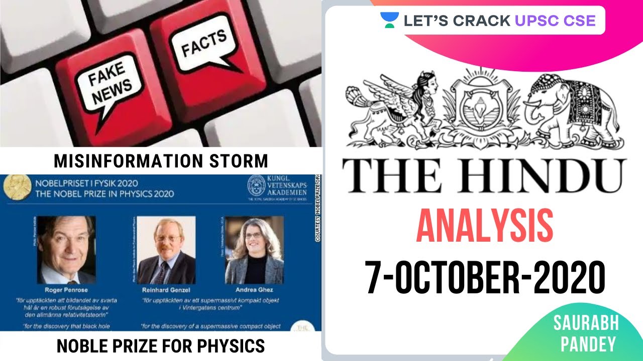 07-October-2020 | The Hindu Newspaper Analysis | Current Affairs for UPSC CSE/IAS | Saurabh Pandey