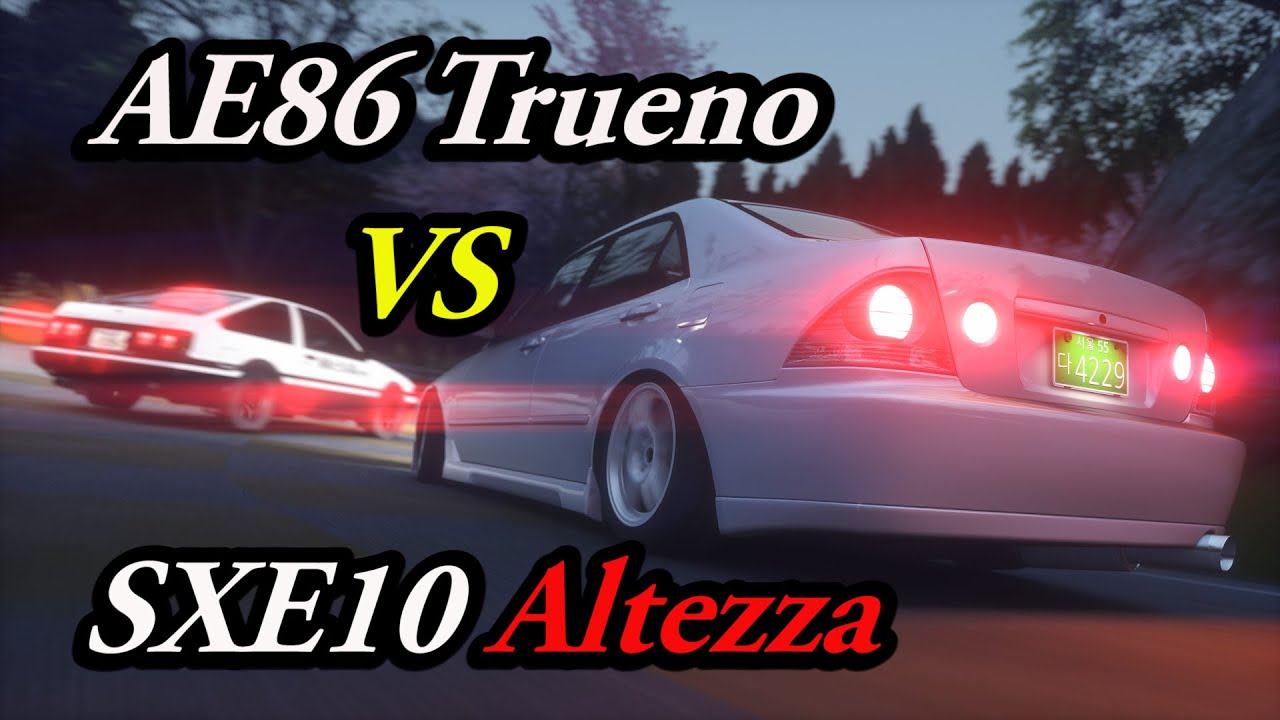 AE86 Trueno vs SXE10 Altezza // Be the one // AC gameplay