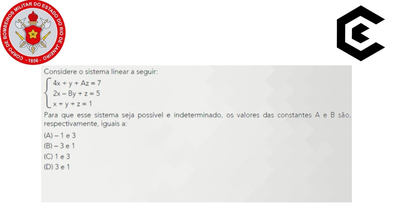 QUESTÃO 23 CFO-CBMERJ 2026 #cbmerj #cfo