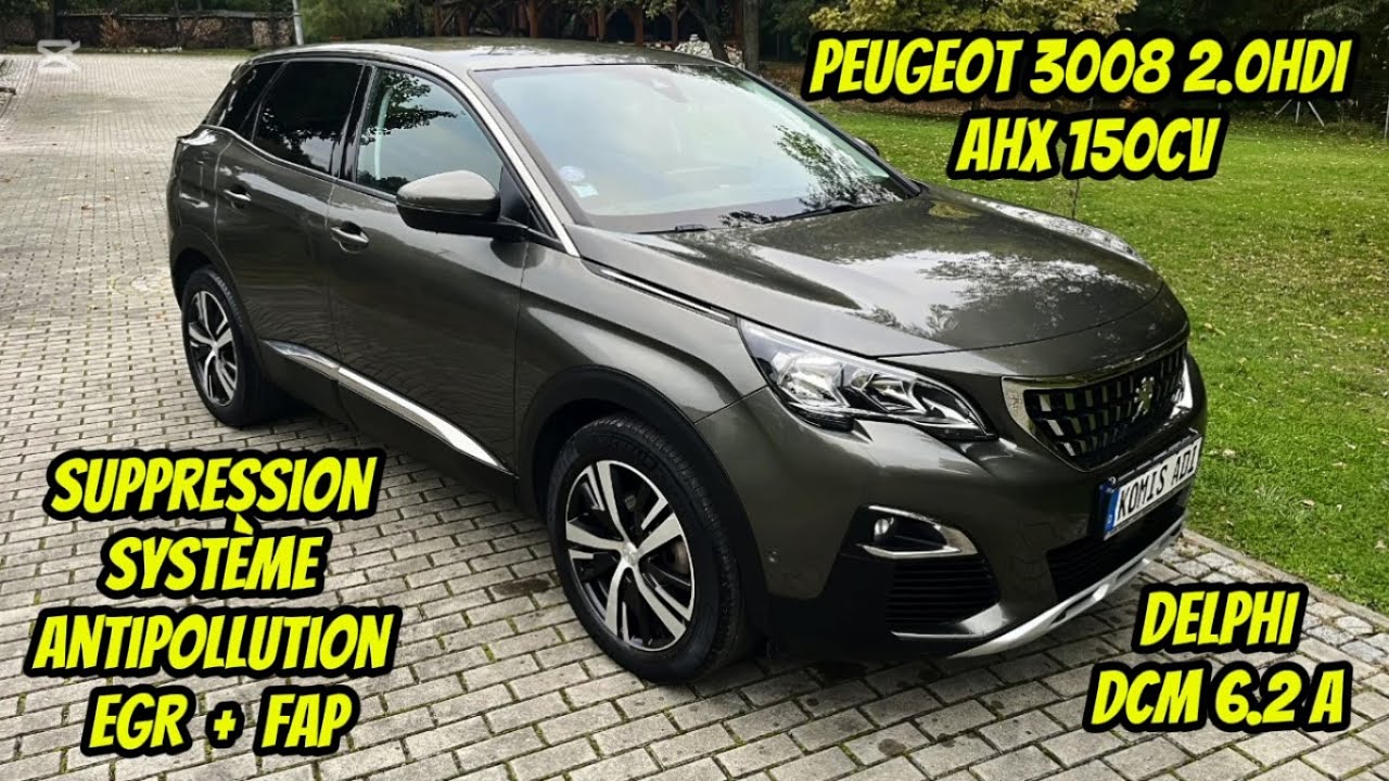 Peugeot 3008 2.0HDI 150CV 👉 Delphi DCM6.2A 💯💯💯 EGR OFF - DPF OFF 💯💯💯