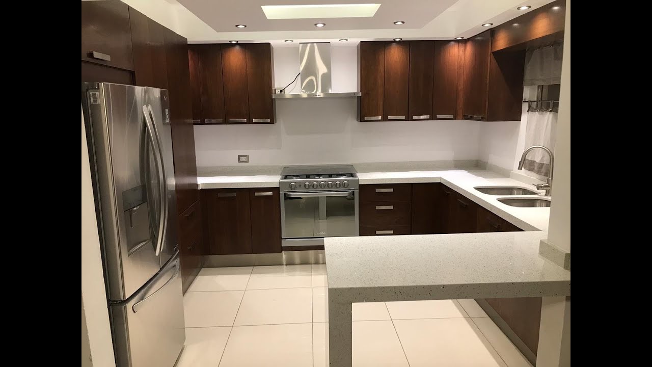 Cocina en Madera Nogal